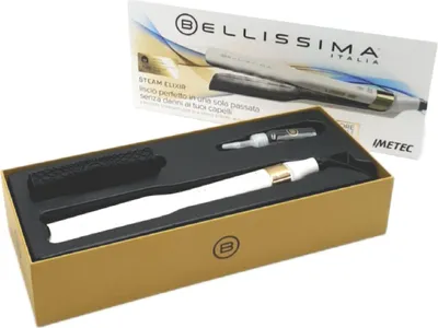 Produktbild von Bellissima Steam Elixir, Glätteisen, Dampf, Alle Haare, 170 °C, 230 °C, Weiß