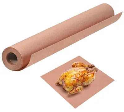 Produktbild von Rosa Metzgerpapier, Grillpapier 45 cm x 15 m, Brotpapier, Backpapier, Grill-Kraftpapier, Verpackungspapier, geeignet zum Grillen und Barbecue, perfekt zum Kochen.