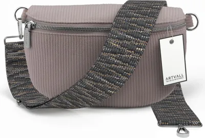 Produktbild von ARTVALL - Umhängetasche aus Cord, Klein mit verstellbarem Schultergurt, abnehmbares Taschenband, Crossbody Bag in Rosa