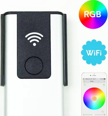 Image de kalb | Contrôleur LED Wi-Fi RGB compatible Alexa et Google Home, commandé depuis un smartphone