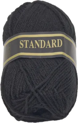Zdjęcie produktu dla Przędza STANDARD - 50 g / 150 m - Czarna