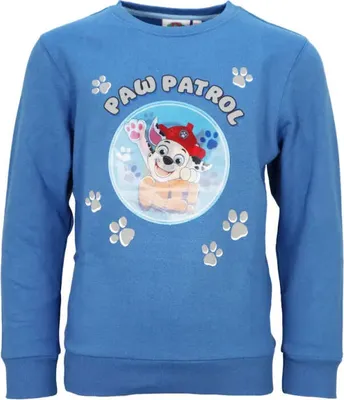 Produktbild von Paw Patrol Kinder Jungen Pullover Sweatshirt Wechselbild – Blau / 98/104