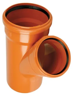 Obrázok produktu pre Odbočka kanalizačná Wavin PVC-U KGEA 45 °, DN 110 x 110, oranžová