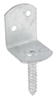 Immagine prodotto di Alberts 843892 Supporto per steccato Wattle a forma di L, zincato a caldo, altezza totale 83 mm, set da 100