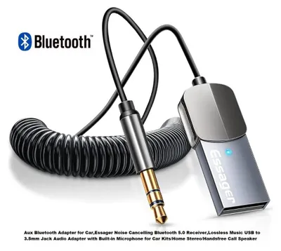 Obrázok produktu pre Adaptér Essager Bluetooth-Audio-AUX s USB