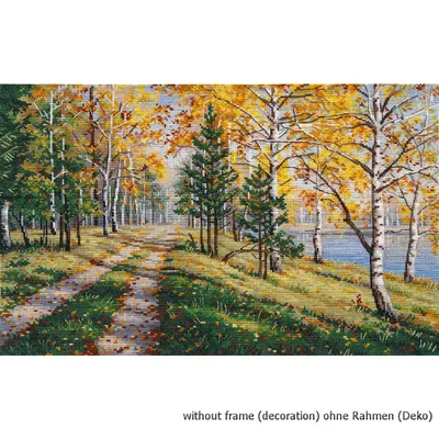 Zdjęcie produktu dla Zestaw do haftu krzyżykowego "Jesień", schemat do liczenia, wymiary 40x25 cm