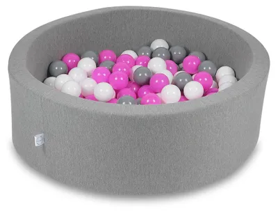 Zdjęcie produktu dla Suszarka 90x30cm szara z 200 kulkami: biała, szara, różowa