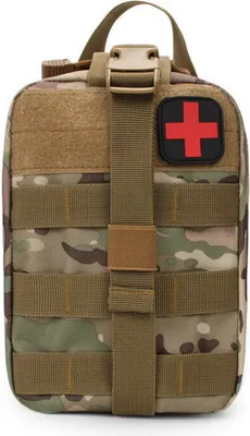 Produktbild von Molle Tasche groß in Multitan Erste Hilfe IFAK Tactical Medical First Aid Pouch mit vielen Extras ca. 3,5 Liter (Multitan)
