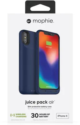 Produktbild von Mophie Qi kabelloses Ladegerät für Apple iPhone X/XS - blau