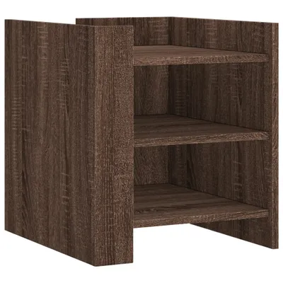 Image de Table de chevet chêne marron 45x50x50 cm bois d’ingénierie