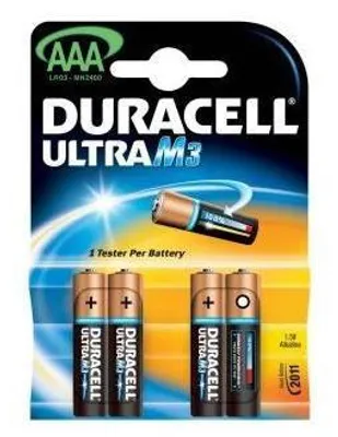 Image de Duracell Ultra M3, AAA LR03 Batterie à usage unique Alcaline