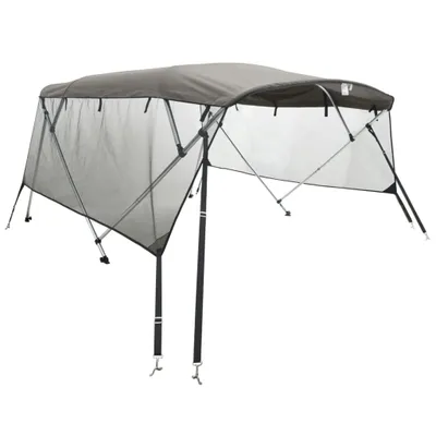 Produktbild von 4-Bow Bimini-Top mit Mesh-Seitenteilen 243x(230-244)x137 cm