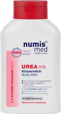 Produktbild von numis med Körpermilch mit 10% Urea - Hautberuhigende Bodylotion für trockene, zu Juckreiz neigende Haut 1x 300 ml