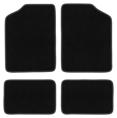 Produktbild von Velours-Fußmatten für Renault 5 II 1986-1993 (Schrägheck) – 4-tlg, Schwarz, passgenau – Wielganizator BASIC