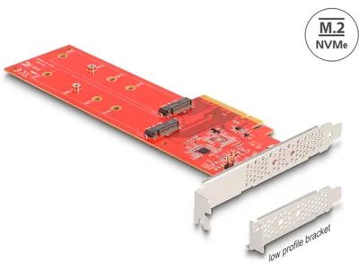 Obrázok produktu pre DeLOCK 90616, Pcie, M.2, Nízky profil, PCIe 4.0, Červená, 1 kusov