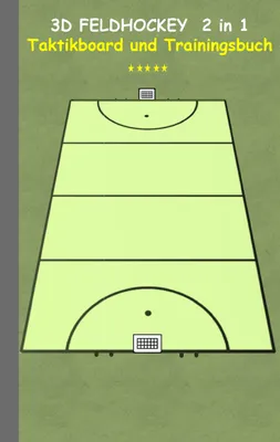 Produktbild von 3D Feldhockey 2 in 1 Taktikboard und Trainingsbuch