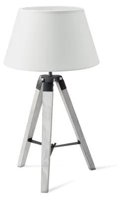 Produktbild von Home Sweet Home Tischleuchte Largo - Weißer Lampenfuß und weißer Lampenschirm