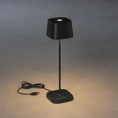 Obrázok produktu pre Konstsmide Capri LED Akkuleuchte Tischleuchte schwarz IP54 7814-750