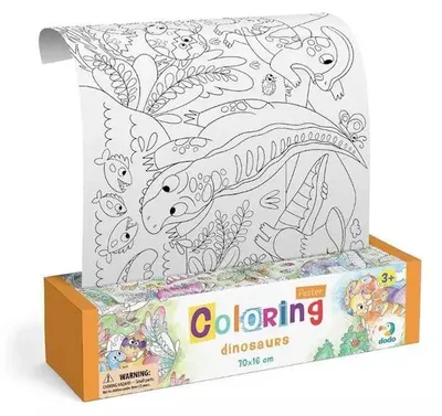 Produktbild von Kolorowanie po numerach. Dinozaury
