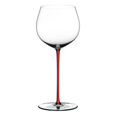 Produktbild von RIEDEL 4900/97R FATTO A MANO Oaked Chardonnay Weinglas - Stiel ROT