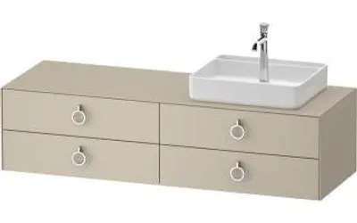 Produktbild von DURAVIT WT4995R60600000 Konsolen-WTU wandh White Tulip 550x16