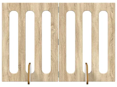 Produktbild von Faltbarer Haustierzaun 2 pcs Sonoma-Eiche 100,5 x 38 x 70 cm
