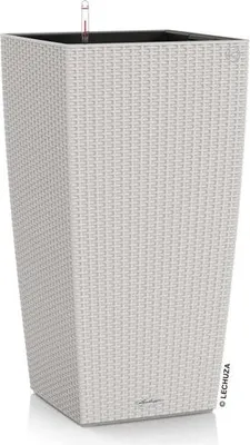 Obrázek produktu pro Lechuza Samozavlažovací květináč Cubico Cottage 30 cm, světle šedá