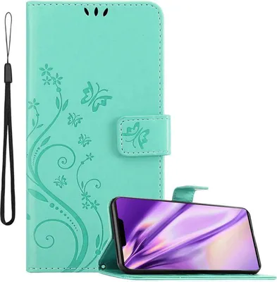 Obrázok produktu pre Cadorabo kryt pre Huawei MATE 30 PRO ochranný kryt v tyrkysovej farbe ochranný kryt kryt mobilného telefónu obal kvety kvetinový obal