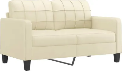Produktbild von vidaXL 2-Sitzer-Sofa Creme 140 cm Kunstleder