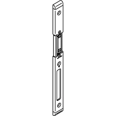 Produktbild von Schließblech GU-Secury verstellbar rechts, Falz 11/20 mm,verzinkt silber