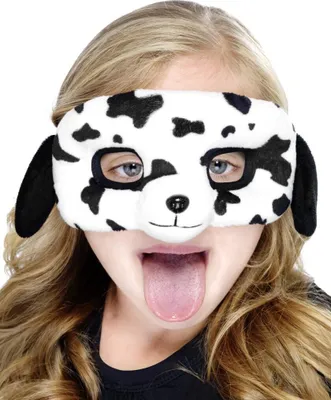 Produktbild von Dalmatinermaske Hundemaske für Kinder Augenmaske Tiermaske Maske Plüsch Hund