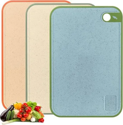 Immagine prodotto di Set di taglieri da cucina, grande, antiscivolo, in plastica, riutilizzabile