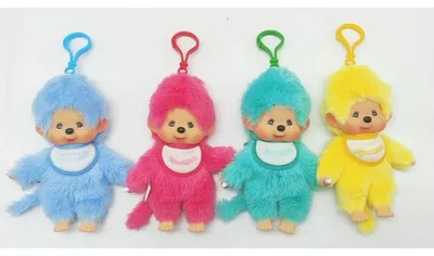 Obrázek produktu pro Mini plyšový přívěšek na klíče – BANDAI – Monchhichi – Náhodná barva