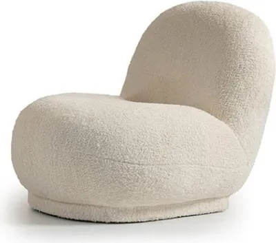 Produktbild von Sessel Cocktailsessel Moderne Weiß Polster Stoff Sitzer Einsitzer