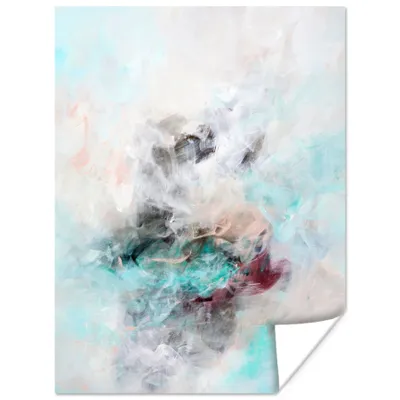 Produktbild von MuchoWow® Poster Abstrakt - Malerei - Blau 120x160 cm - Wandbilder