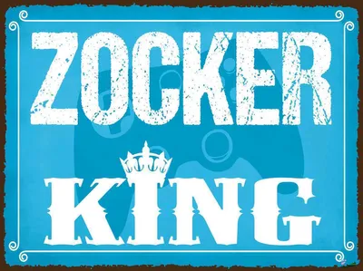 Produktbild von vianmo Holzschild 30x40 cm Zocker King Konsole Sport Hobby
