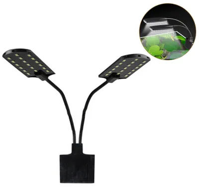 Obrázek produktu pro Svítidlo pro akvária s integrovaným časovačem, vybavené bílými a modrými LED diodami, s různými režimy osvětlení a s funkcí stmívání