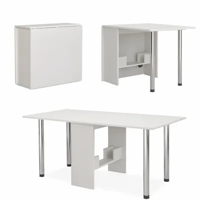 Produktbild von Tisch klappbar, ausklappbar , weiß, Klapptisch, Bürotisch, Funktionstisch, 374-5