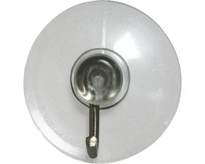 Zdjęcie produktu dla Spirella 10.12563, Wewnętrzna, Uniwersalny hak, Przezroczysty, PCW, Stal nierdzewna, Okrągły, 2,3 cm