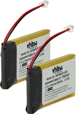 Produktbild von vhbw 2x Akku Ersatz für Sena YP802542P für Wireless Headset Kopfhörer (650 mAh, 3,7 V, Li-Polymer)