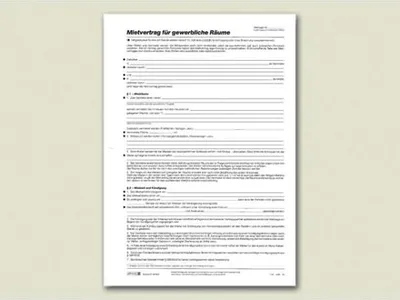 Produktbild von BRUNNEN Mietvertrag Gewerberäume 1025203