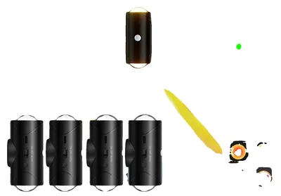 Productafbeelding van Nachtlampjes, oplaadbaar, met bewegingssensor, zwart - set van 4