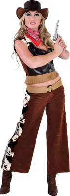 Produktbild von M212147-L-A Damen Cowgirl Weste-Hose Saloon Lady Gr.L