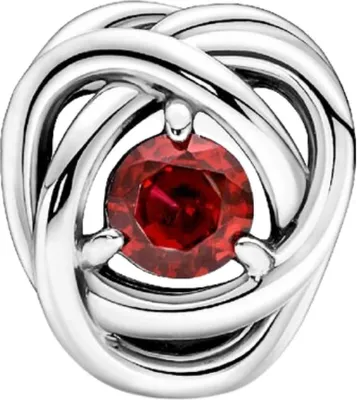 Zdjęcie produktu dla Zawieszka Pandora July Birthstone True Red Eternity Circle Charm 790065C01