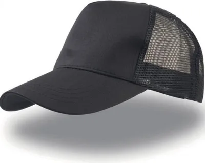 Produktbild von Atlantis RAPC | Rapper Baumwolle Cap / Kappe / Mütze - Farbe: Black/Black - Größe: One Size