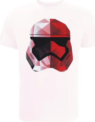 Image de Star Wars - T-shirt pour homme TV803 (XL) (Blanc/Rouge)