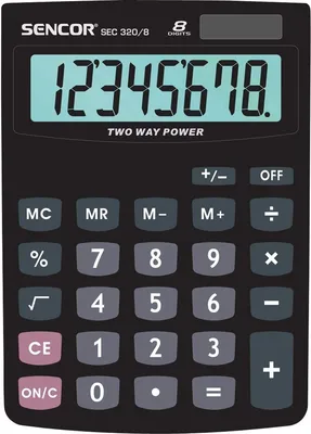 Image de Calculatrice de bureau Sencor SEC 320/8, affichage à 8 chiffres