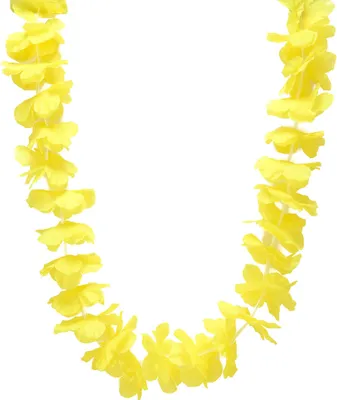 Produktbild von Hawaii-Blumenkette Blumen-Halskette gelb - Einheitsgröße