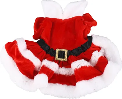 QeeFop Haustier Weihnachtskostüm - 4-teiliges Set Für Hunde Und Katzen