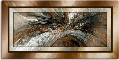 Produktbild von ARTland Leinwandbild Gold Abstrakt 1 Größe: 60x30 cm